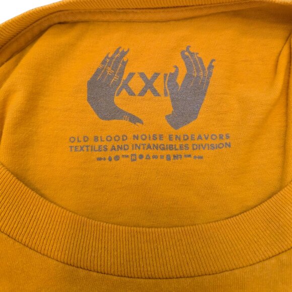 Women's Yellow & Orange Old Blood Noise Endeavors Cropped Tee sz XXL - Picture 4 of 4